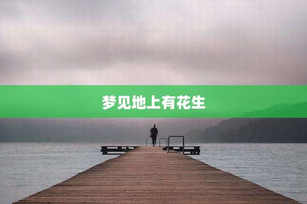 梦见地上有花生