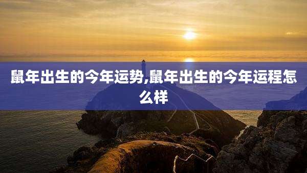 鼠年出生的今年运势,鼠年出生的今年运程怎么样