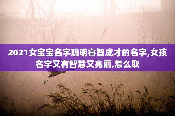 2021女宝宝名字聪明睿智成才的名字,女孩名字又有智慧又亮丽,怎么取