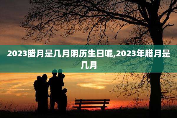 2023腊月是几月阴历生日呢,2023年腊月是几月