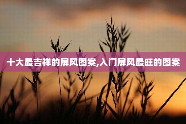 十大最吉祥的屏风图案,入门屏风最旺的图案