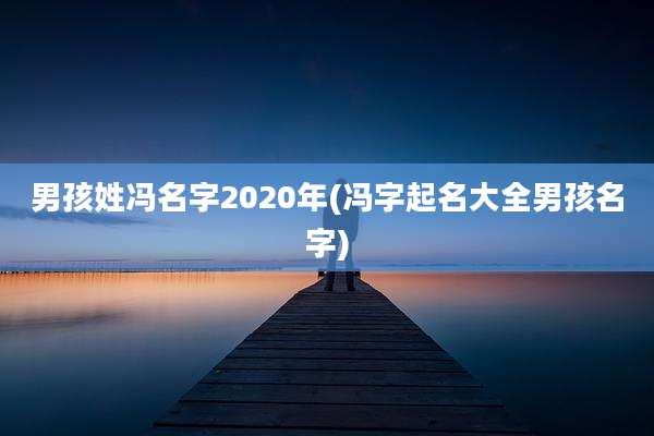 男孩姓冯名字2020年(冯字起名大全男孩名字)