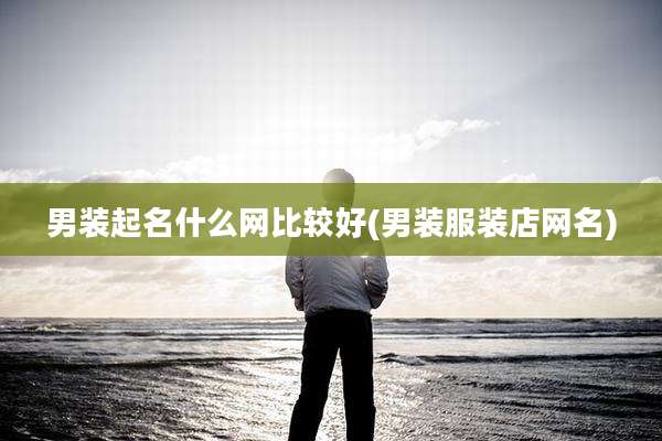 男装起名什么网比较好(男装服装店网名)