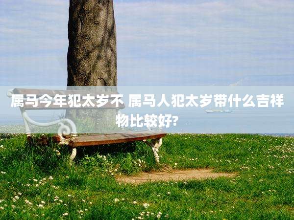 属马今年犯太岁不 属马人犯太岁带什么吉祥物比较好?