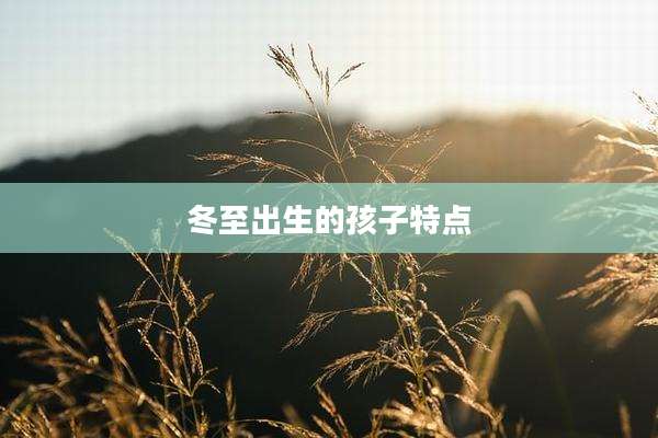 冬至出生的孩子特点