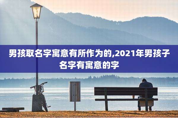 男孩取名字寓意有所作为的,2021年男孩子名字有寓意的字