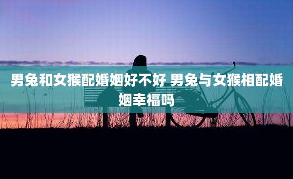 男兔和女猴配婚姻好不好 男兔与女猴相配婚姻幸福吗