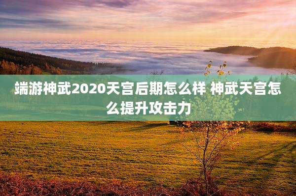 端游神武2020天宫后期怎么样 神武天宫怎么提升攻击力