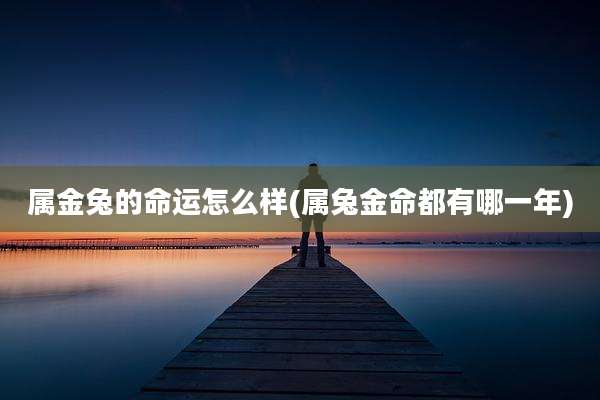 属金兔的命运怎么样(属兔金命都有哪一年)