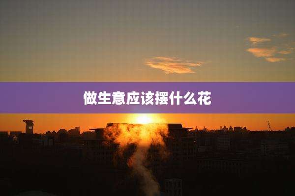 做生意应该摆什么花