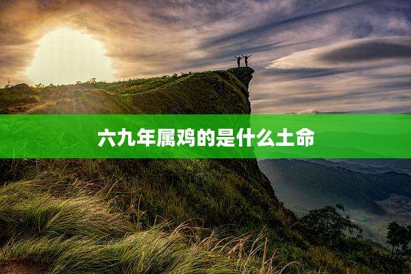六九年属鸡的是什么土命