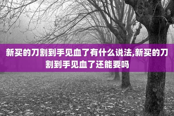 新买的刀割到手见血了有什么说法,新买的刀割到手见血了还能要吗