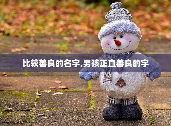 比较善良的名字,男孩正直善良的字