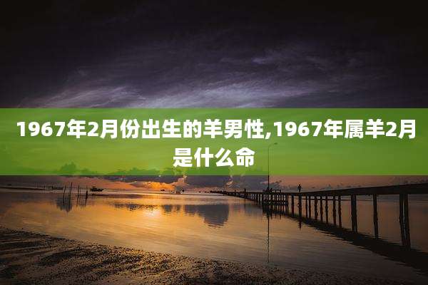 1967年2月份出生的羊男性,1967年属羊2月是什么命