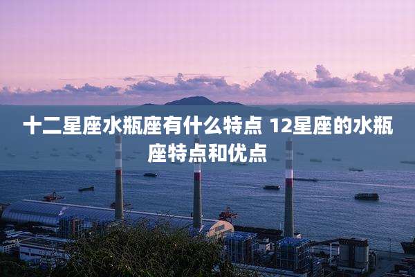 十二星座水瓶座有什么特点 12星座的水瓶座特点和优点