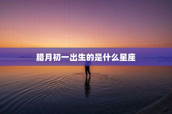 腊月初一出生的是什么星座