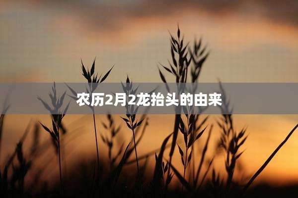 农历2月2龙抬头的由来