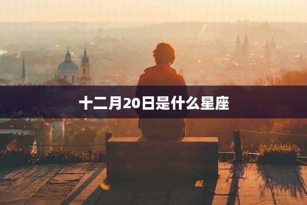 十二月20日是什么星座