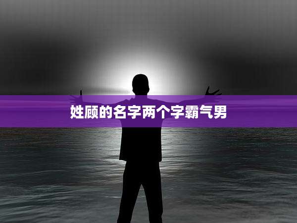 姓顾的名字两个字霸气男