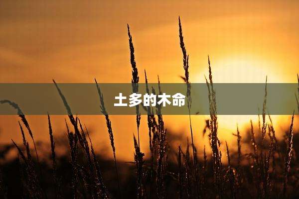 土多的木命