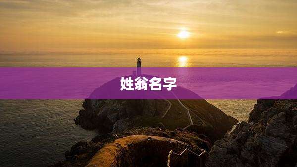 姓翁名字