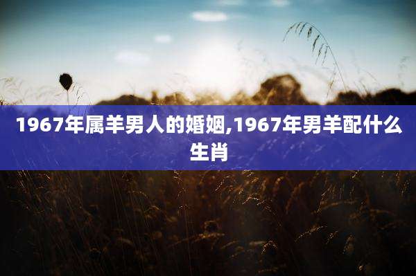 1967年属羊男人的婚姻,1967年男羊配什么生肖