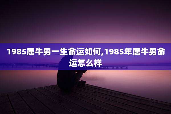 1985属牛男一生命运如何,1985年属牛男命运怎么样