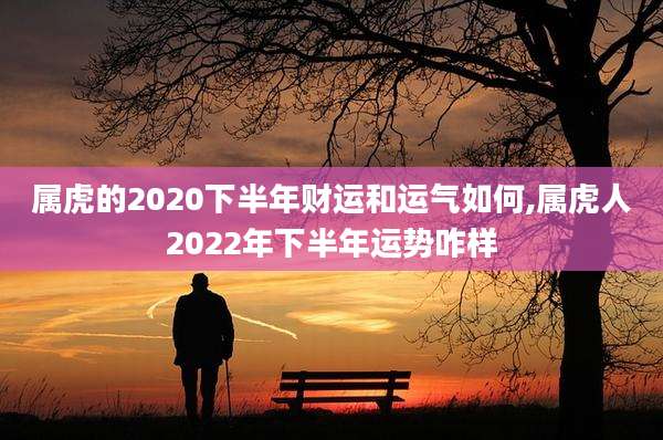 属虎的2020下半年财运和运气如何,属虎人2022年下半年运势咋样