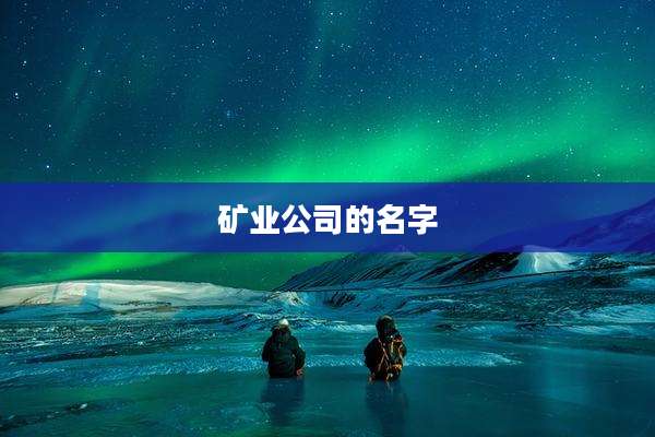 矿业公司的名字