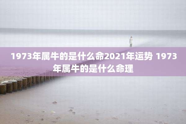 1973年属牛的是什么命2021年运势 1973年属牛的是什么命理