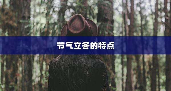 节气立冬的特点