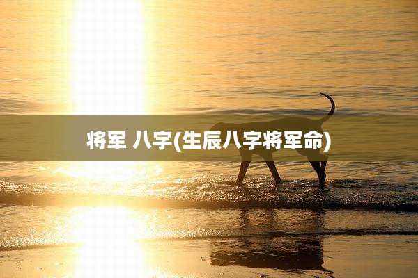 将军 八字(生辰八字将军命)