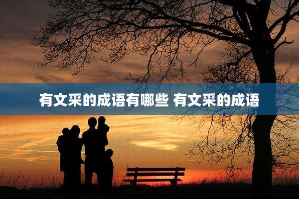 有文采的成语有哪些 有文采的成语