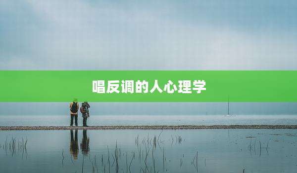 唱反调的人心理学