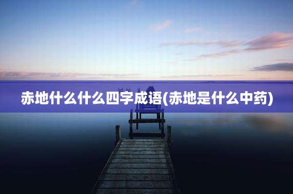 赤地什么什么四字成语(赤地是什么中药)