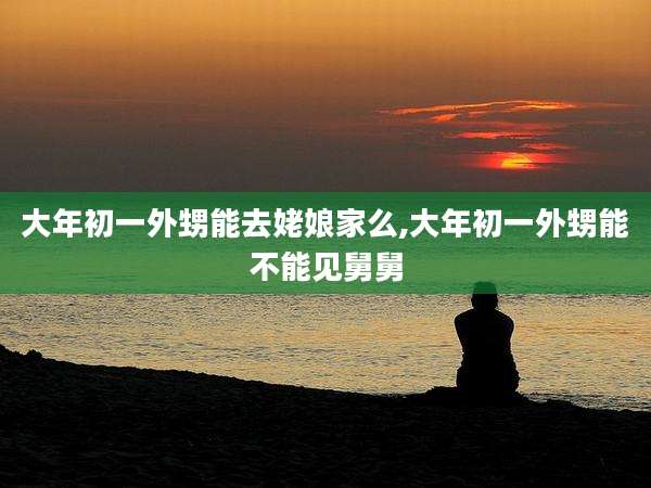 大年初一外甥能去姥娘家么,大年初一外甥能不能见舅舅