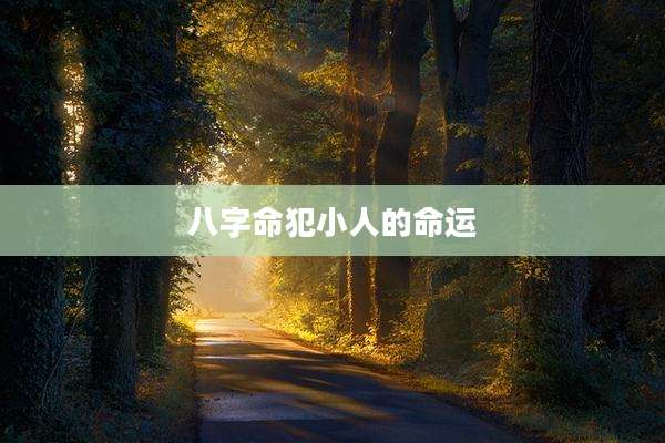 八字命犯小人的命运