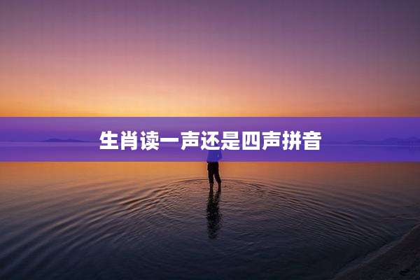 生肖读一声还是四声拼音