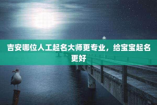 吉安哪位人工起名大师更专业,给宝宝起名更好