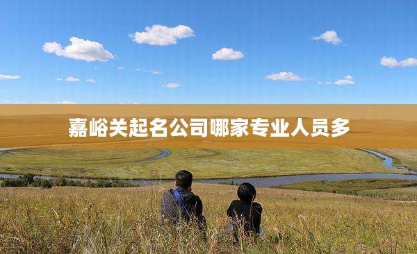 嘉峪关起名公司哪家专业人员多