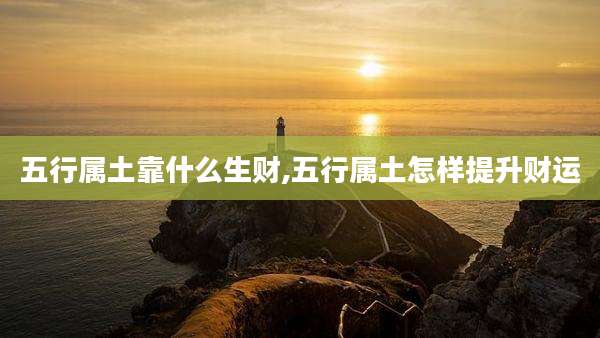 五行属土靠什么生财,五行属土怎样提升财运