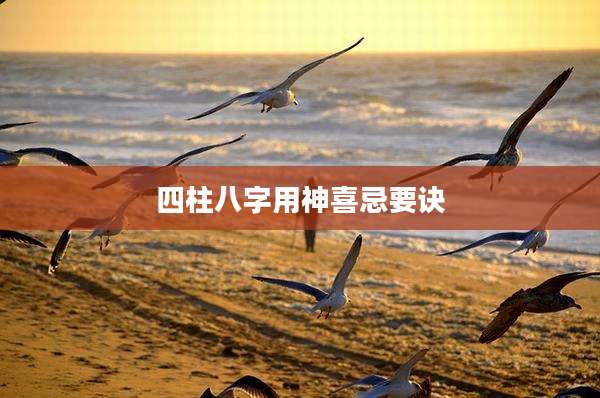四柱八字用神喜忌要诀