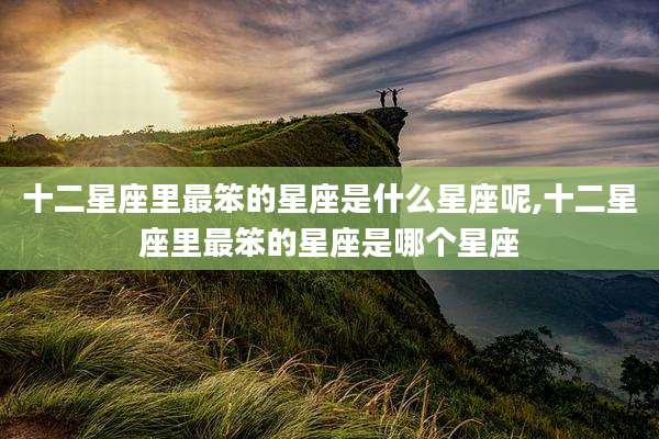 十二星座里最笨的星座是什么星座呢,十二星座里最笨的星座是哪个星座