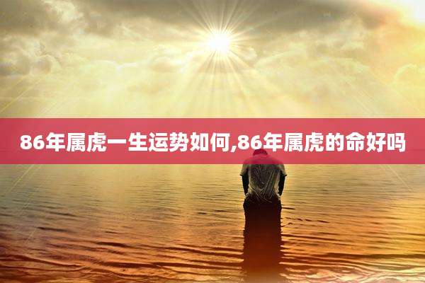 86年属虎一生运势如何,86年属虎的命好吗