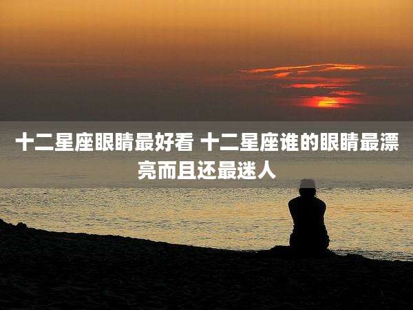 十二星座眼睛最好看 十二星座谁的眼睛最漂亮而且还最迷人