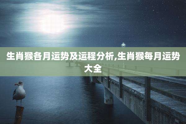 生肖猴各月运势及运程分析,生肖猴每月运势大全