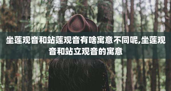 坐莲观音和站莲观音有啥寓意不同呢,坐莲观音和站立观音的寓意
