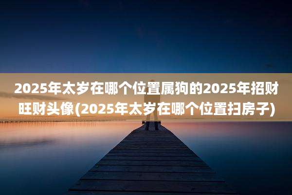 2025年太岁在哪个位置属狗的2025年招财旺财头像(2025年太岁在哪个位置扫房子)