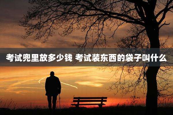 考试兜里放多少钱 考试装东西的袋子叫什么