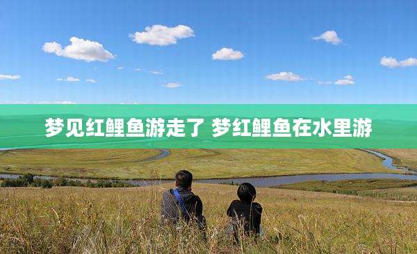 梦见红鲤鱼游走了 梦红鲤鱼在水里游